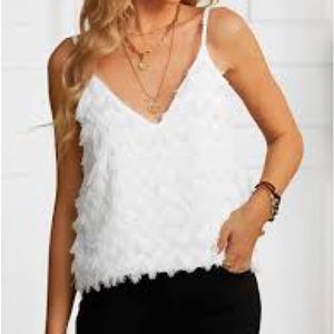 Cupshe textured tank size L - NWOT